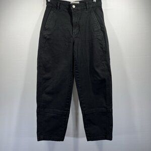 Everlane Women's Denim Jeans 28 Black Cotton Skinny Leg Mid Rise Cheeky Stretch